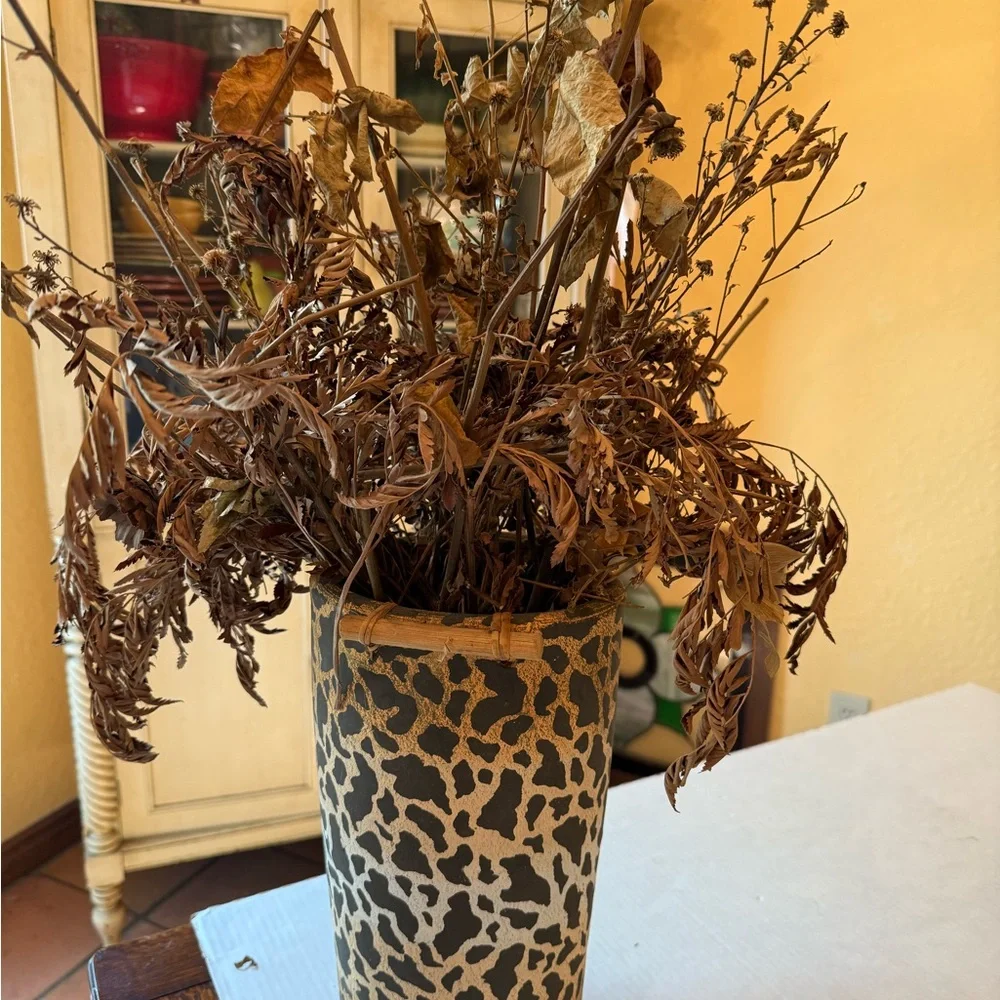 Leopard Print Vase